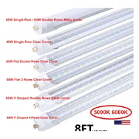 Led Tubes Tube Lights 8Ft 6500K 45W Single Pin Fa8 T8 8 Ft Fixture Feeet Fluorescent Lamp Ac85265V Drop Delivery Lighting Bbs Dh2Hi