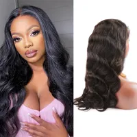 SALE Body Wave Lace Front Wigs Human Hair Pre Plucked 13x6 HD Lace Frontal Wigs Hair Natural Black Wigs for Women Hair Full Lace Wigs with Baby Hair Glueless greatremy