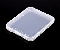 Plastic Cases boxes Transparent Standard Memory Cards Holder MS white box Storage Case for TF micro XD SD card case2397168