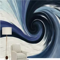 beautiful scenery wallpapers Blue storm tornado van Gogh spiral abstract starry sky background wall painting314t