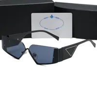 Personalidad Diseñador de gafas de sol Fashion Triangular Patten Gafas de sol Mujeres Sol Góggle de vidrio Adumbral 5 Opción de color anteojos al aire libre
