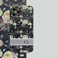 Fashion Designer Phone Cases For Iphone 14 Pro Max 13 12 11 Set Max Shockproof Casual Style Classic Flower Pattern Purple 22111106CZ