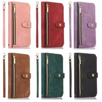 Cell Phone Cases for Iphone 14 pro max 11 12 13 XS MAX 6 7 8 PLUS Zipper Flip Leather Wallet Book Cover