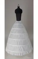 2018 In stock Ball Gown Petticoat Cheap White Black Crinoline Underskirt Wedding Dress Slip 6 Hoop Skirt Crinoline For Quinceanera8175381