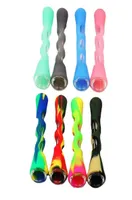 Horn Shape FDA Silicone Glass Filter Tips O Hitter Pipes Cigarette Holder Dugout Tobacco Herb Pipes Accessories7154087
