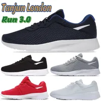 Nouveau Tanjun London Run 3.0 Chaussures de course Midnight Navy Wolf Gray Sport Red Mens Designer Sneakers Triple Black Blanc Fuchsia Low Fashion Outdoor Womens Trainers