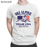 Men's T Shirts Ski Alpine Race T-Shirt Est Top Tee Create Plus Size Shirt For Men Vintage Cute Spring