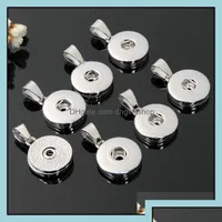 Charms Jewelry Findings Components 12Mm 18Mm Noosa Snap Button Alloy Pendant For Necklace And Bracelets Diy A Dh28H Drop Dhkzp