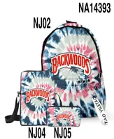 3d Backwoods Backpacks 3pcsset Red Smell Proof Laptop Shoulder Schoolbag Backwood Print Bag Outdoor Shoulderbags Boys Knapsack Gr8688228
