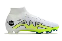 2023 new boots Zoom Mercurial Superfly IX Elite FG men soccer shoes white blue green mens soccer shoe sports sneakers