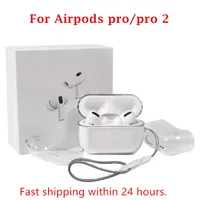 بالنسبة إلى AirPods Pro 2 AirPods 3 Airpod Pro Earphones Accessories Solid Silicone Cove Cove Presctive Cover Apple Wireless Charging Box Caseproof Case AP3