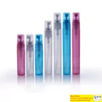 5ml 8ml 10ml plastic Spray BottleEmpty Cosmetic Perfume Container With Mist Atomizer NozzlePerfume Sample Vials
