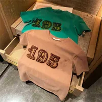 Cheap Clothing Outlet Sales 75% off summer trendy women flocking letters foreign style fashion loose Casual Short Sleeve Pullover cotton T-shirt