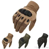 Tactical Gloves Army Sports Outdoor Motocycel Full Finger Gloves Paintball Shooting Combat Carbon Hard Knuckle Mittens251c
