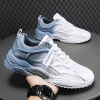 Dress Shoes Gradient Men Sneakers Breathable Mesh Running Tenis Masculino Fashion Comfortable Lace Up Casual Vulcanized 230320