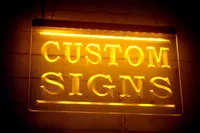 LS0002 LED Strip Lights Light Sign Night Custom Signs Free Design Dropshipping 3D Engraving Wholesale Home Decoration Shop Bar Club