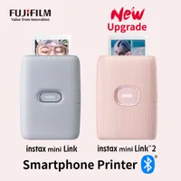 Film upgrade Fuji genuine instant printer Mini Link2second generation printer instant smartphone printer white pink blue Fujifilm 230320