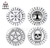 KUBOOZ Transparent Acrylic Circle Tree Of Life Skull Pentagram Tunnels Ear Plugs Body Jewelry Piercing Earring Expanders Stretcher3945501