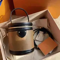 버킷 가방 고품질 가방 고급 여성 가죽 숄더백 클래식 디자이너 크로스 바디 지갑 레이디 실비 핸드백