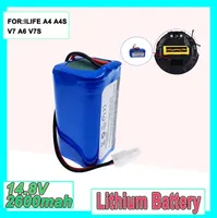 100 neues Original 148V 2600mAh 3200mAh Battery Battery Pack Li -Ion für Ilife A4 A4S A6 V7S plus Roboterstaubsauger 4761488