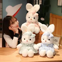 40CM Kawaii Plush Bunny Toys Cute Rabbit with Skirt Appease Dolls Nice Birthday Valentine's Gift for Children Girls
