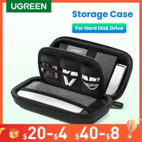 HDD Enclosures UGREEN Hard Disk Drive Case for 2.5 inch External Hard Drive Portable HDD SSD Pouch Box for Power Bank Storage Case Travel Bag 230320