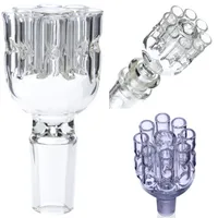 Vintage Revolver glass bowl Glass Bong 8-Arm taster Bowl Slide 14mm 18mm male Hookah For Bongs Glass Water Pipes can put customer logo by DHL UPS CNE