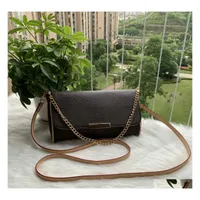 Evening Bags Real Leathers Favorite Luxury Handbag Fashion Crossbody Women Bag Design Chain Clutch Leather Strap Drop Delivery Lage Dhgzv
