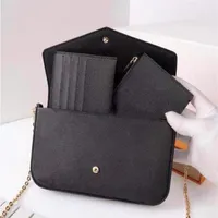 Shoulder Brand Handbags Fashion Girl Bags Flower Leather Printed Handbag Luxury Genuine With Letters Pouch Women Bag L Jjlgv265D