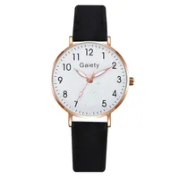 Wristwatches 2023 Movement Luxury Temperament Ladies Belt Watch Easy To Read Arabic Numerals Simple-Dial Waterproof Wristwatch Girl Gift
