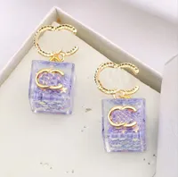 4color Luxury Designers Letters Dangle Stud 18K Gold Plated 925 Silver Geometric Perfume Bottle Tassels Women Crystal Rhinestone Pearl Earring Jewerlry Gift