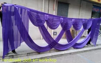 6m wide draps for backdrop designs wedding stylist swags for backdrop Party Curtain Celebration Stage backdrop drapes6919404