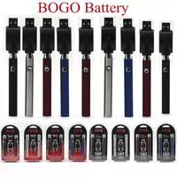 Bogo voorverwarmende batterij met USB -oplader Blister Kit VAPE PEN 400 MAH Voorverwarmende batterijen Passen voor 510 DRAAD DIKKT DIKKE OLIE CARTRIDGES VV