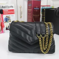 Модная роскошная сумочка для плеча сумки женская девушка дизайнерская шва кожаная леди металлическая цепь черная кламшёлл мессенджерный цепь сумки