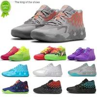 2023MB.012023 Top Basketball shoesRunning Shoes Sport Shoe Grade School Mb01 Rick Morty Kids Lamelo Ball Queen City Red For Sale Size 4.5-12