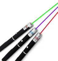 Green Red Purple Light Lazer Pen Beam Laser Pointer Pen för SOS montering av nattjakt Undervisning julklapp2386445