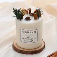Zapach świeca romantyczna wosk soi pachnące świece z suszonymi kwiatami Forest Style Styl świece w nagłych wypadkach prezenty ślubne Wystrój domu Spa Świece Z0321