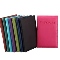 Fashion Faux Leather Travel Passport Holder Cover ID Card Cover Case Bag Passport Wallet Protective Sleeve Storage Bag253l