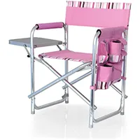 Sportstuhl mit Seitentisch Beach Stuhl Camp Stuhl für Erwachsene rosa
