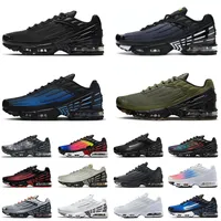 TN 3 TN Plus 3 Running Athletic Shoes For Mens Big Size US 12 Wolf Grey Obsidian Triple Black White Laser Blue Neon Men Women Tennis Sneakers Fashion TN3 Trainers 36-46 EUR