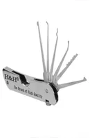 HH Stainless Steel Lock Pick Tool Set Fold Pick Locksmith Tool Lock Picking Tool Door Lock Opener9589135