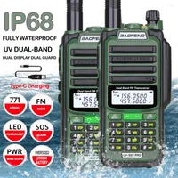 Walkie Talkie 2pcs Baofeng UV-S22 Pro 10W Waterproof Ham Radio CB Long Range 2 Way UV 9R Plus