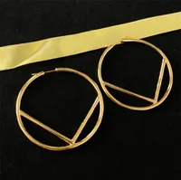 Women Designer Gold Earrings F Hoop Earring Fashion Jewelry Ear Studs Lady Gift9706994