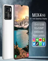 New Version phone Mix4 Ultra 5G 67 Inch Smartphone 6800mAh Unlock Global Version 24MP48MP 12GB512GB Mobile Phones2284642