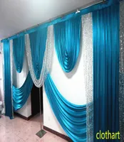 wedding decorations silver sequin swag designs wedding stylist swags for backdrop Party Curtain Stage background drapes customer m5898878