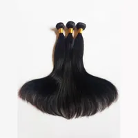 Outlet Silky Straight Unprocessed Mink Brazilian Virgin Human Hair Sexy Peruvian Malaysian Indian remy Hair Natural Color and Blac317z