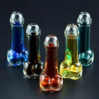Newest Creative Penis Shaped Cocktails Glass Home Wine Glass Drinking Ware Cup Night Party Bar 6x15cm 210326269h