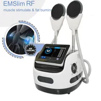 RF neo emslim treatment machine electrical muscle stimulation tesla body sculpting hiemt fat melting machines 2 handles