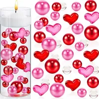 Other Event Party Supplies Floating Vase Pearl Valentine's Day Vase Decoration Wedding Table Decoration includes Transparent Water Gels Vase Fill Party De 230321