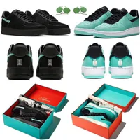 1 Low Tiffany Blue Mens Running Shoes Black Multi Blue Color Dz1382-001 Men Women Trainers Sports Sneakers Sneaker Platform Shoe 36-45